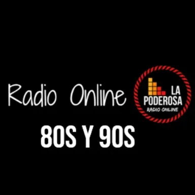 Logo de La Poderosa Radio Online 80s y 90s