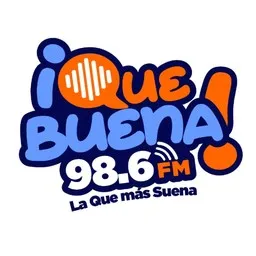 Logo de Que Buena 98.6 FM Boyacá 98.6 FM