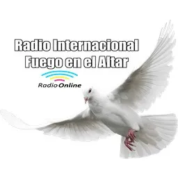 Logo de Radio Iglesia Fuego en el Altar