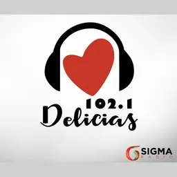 Logo de Romántica 102.1 FM Delicias 102.1 FM