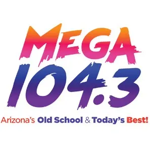 Logo de KAJM Mega 104.3 FM 104.3 FM