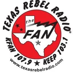 Logo de KFAN Texas Rebel Radio 107.9 FM 107.9 FM