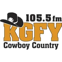 Logo de KGFY Cowboy Country 105.5 FM 105.5 FM