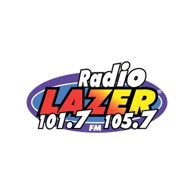 Logo de KXSB and KXRS Radio Lazer 101.7 and 105.7 FM 105.7 FM