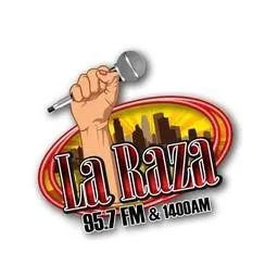 Logo de La Raza 95.7 FM & 1400 AM 95.7 FM