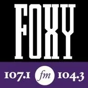 Logo de WFXC/WFXK Foxy 107.1 & 104.3 FM 104.3 FM