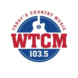 Logo de WTCM Today's Country Music 103.5 FM 103.5 FM